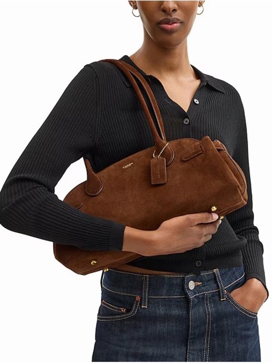 Coach Handbags - Coach Empire 34 Carryall in Suede Brown